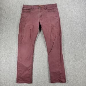 Red Ale by Alesbury Straight Leg Jeans Mens 32/30 Brown Slim Leg Relaxed Denim